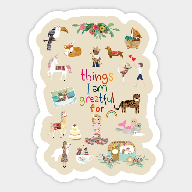 Things I am greatful for Sticker by GreenNest